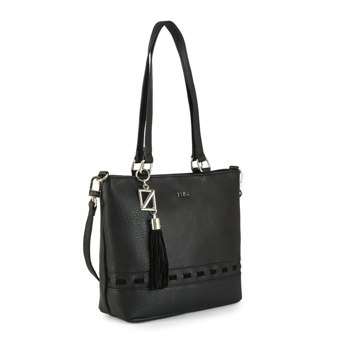 ZIOL - Cartera tote kristal mediana negro