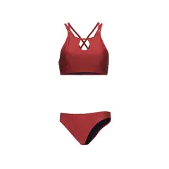 HAKA HONU - Traje de Baño Mujer Fondo de bikini Vino
