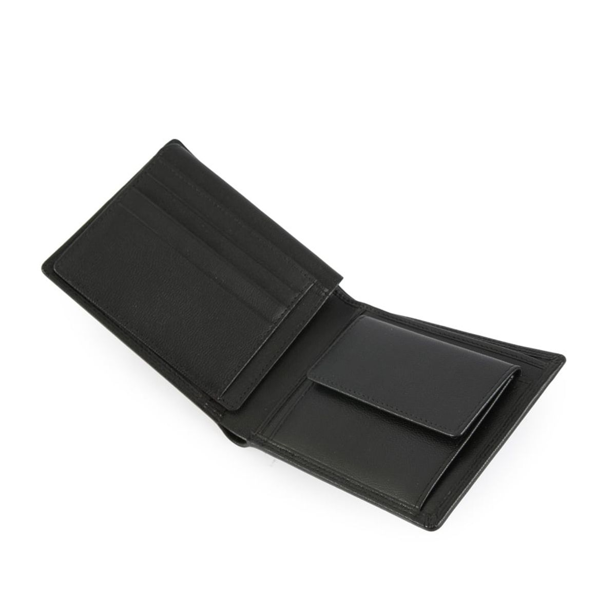 AMPHORA - Billetera Con Aleta Mediana Martin Negro