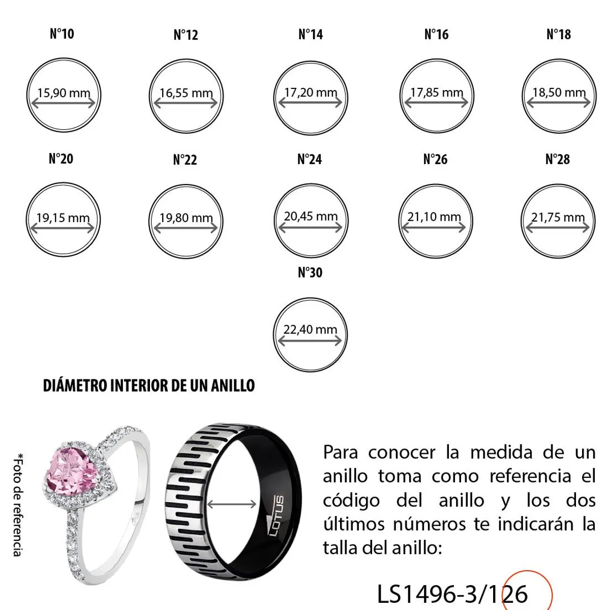 LOTUS SILVER - Anillo LP3509-3/116 Lotus Silver Mujer Pure Essential