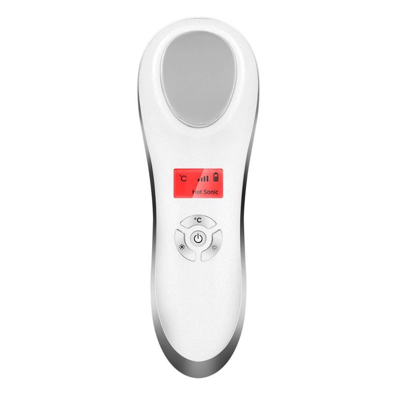 GENERICO - Masajeador Facial Eléctrico Ultrasónico Crioterapia Hot&cool - Blanco