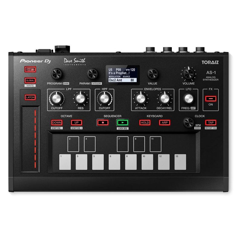PIONEER DJ - TORAIZ AS-1 SINTETIZADOR BK CONTROL SUPERFICIE DJ PIONEER