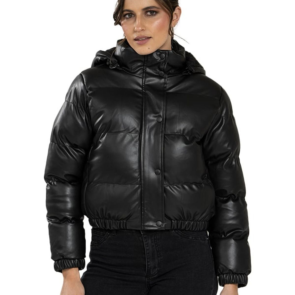TODOPIEL - Chaqueta de Ecocuero Mujer Negro Todopiel