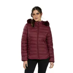 TODOPIEL - Parka Mujer Burdeo