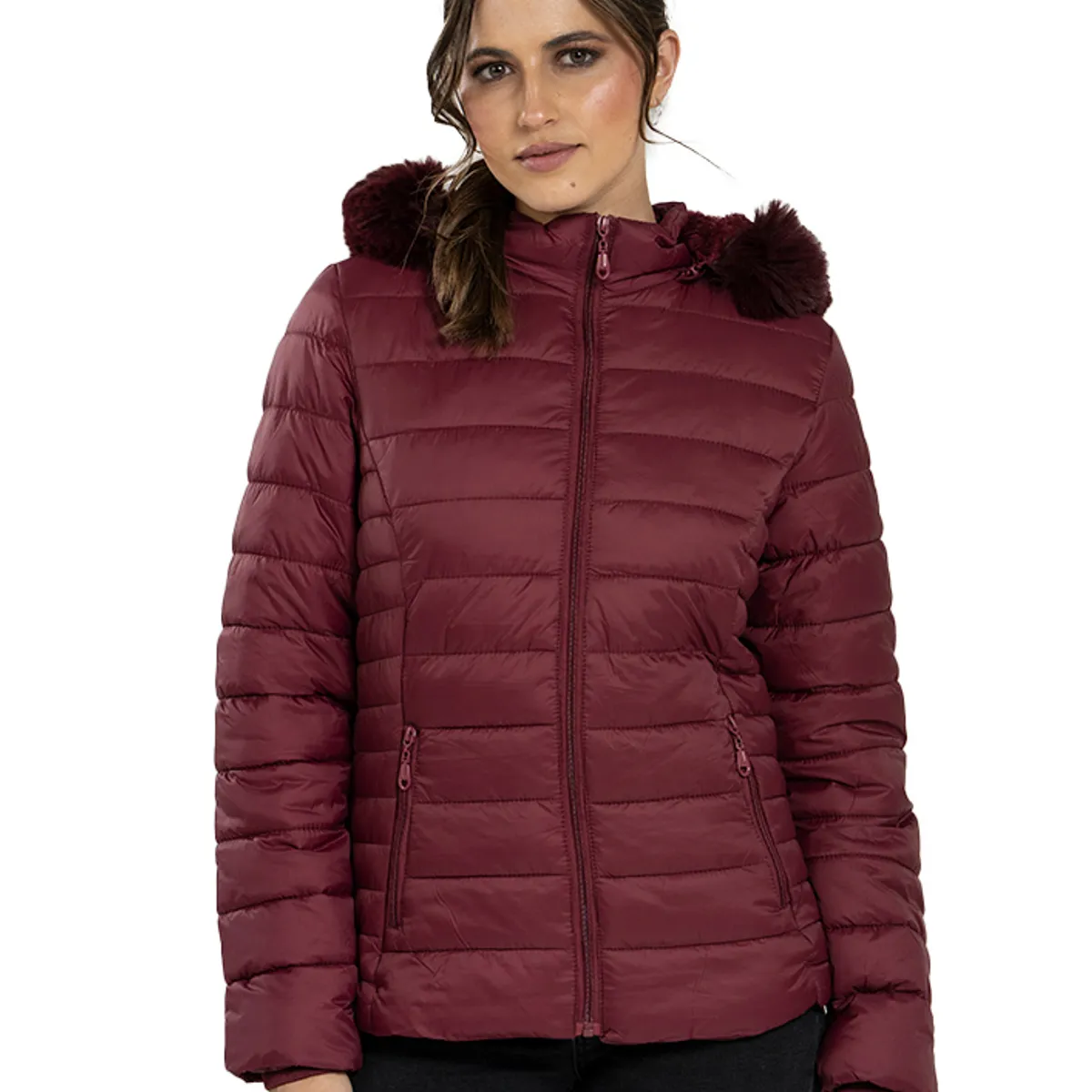 TODOPIEL - Parka Mujer Burdeo Todopiel