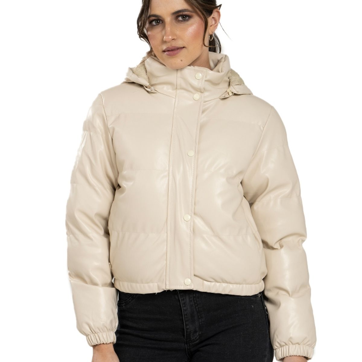 TODOPIEL - Chaqueta de Ecocuero Mujer Beige Todopiel