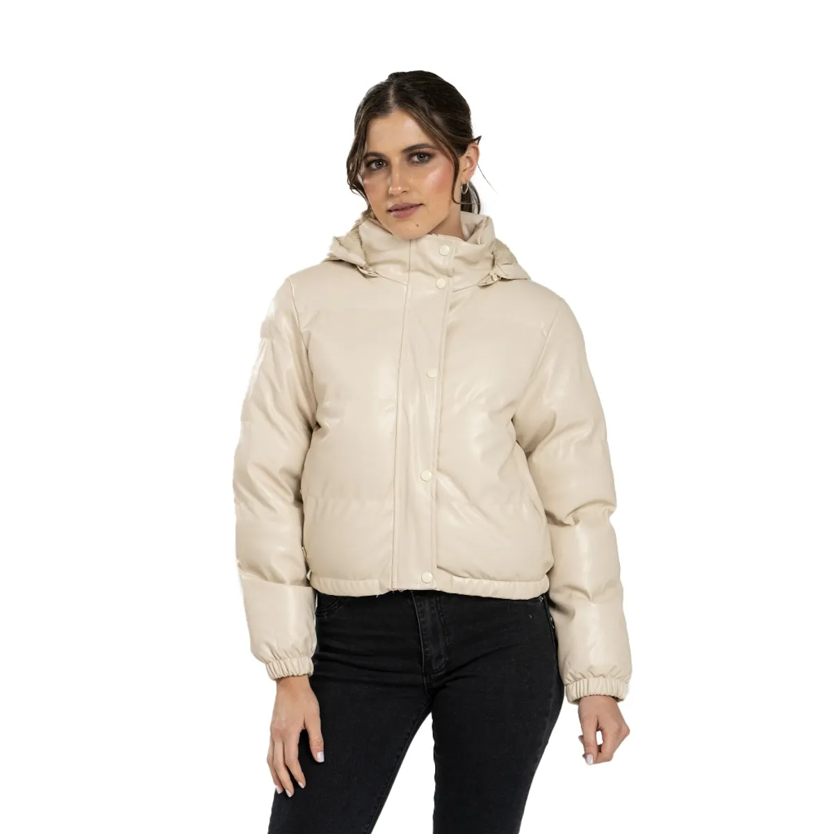 TODOPIEL - Chaqueta de Ecocuero Mujer Beige Todopiel