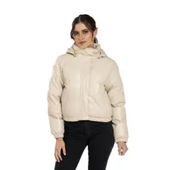 TODOPIEL - Chaqueta de Ecocuero Mujer Beige