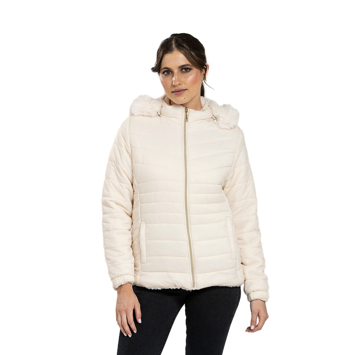 TODOPIEL - Parka Mujer Blanco Todopiel