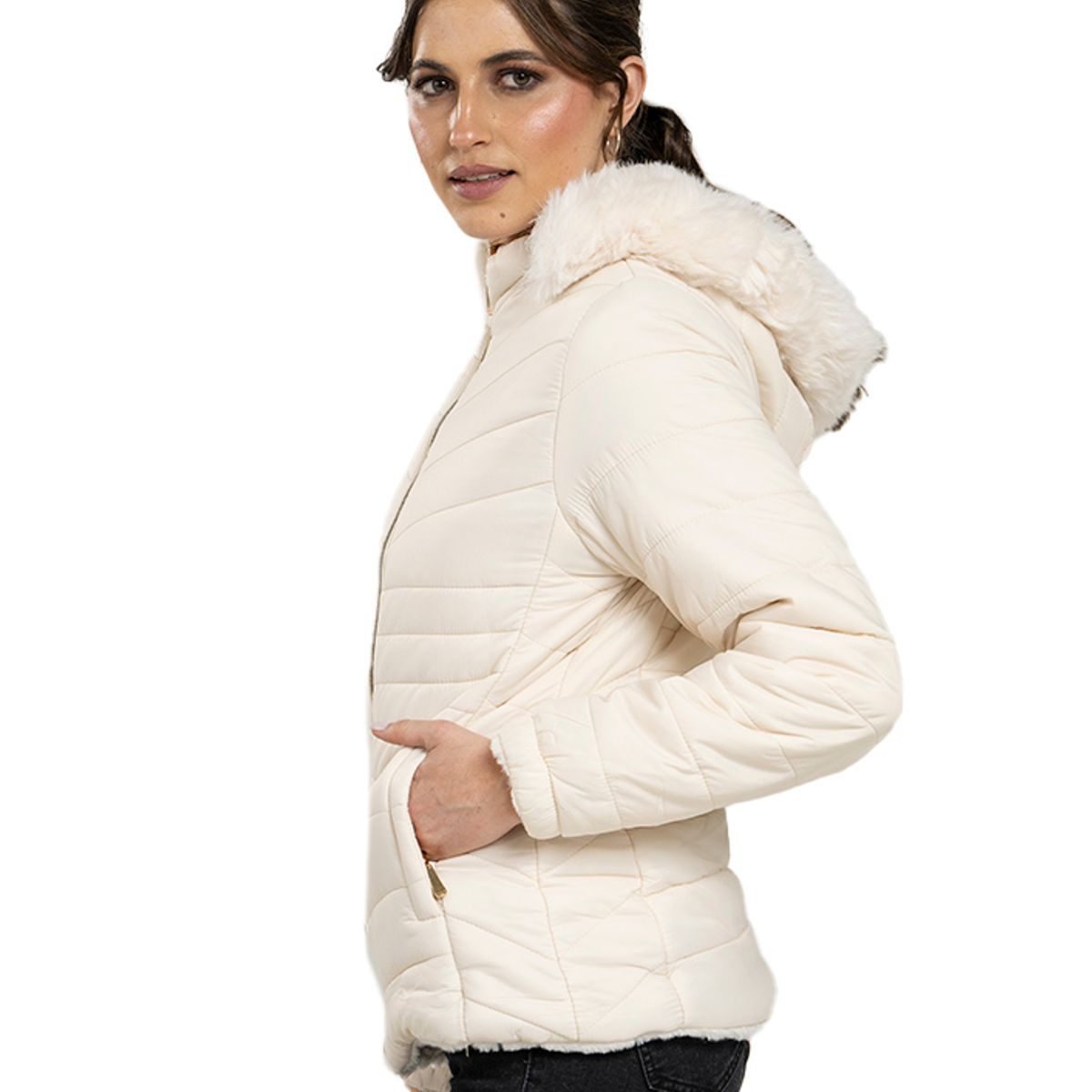 TODOPIEL - Parka Mujer Blanco Todopiel