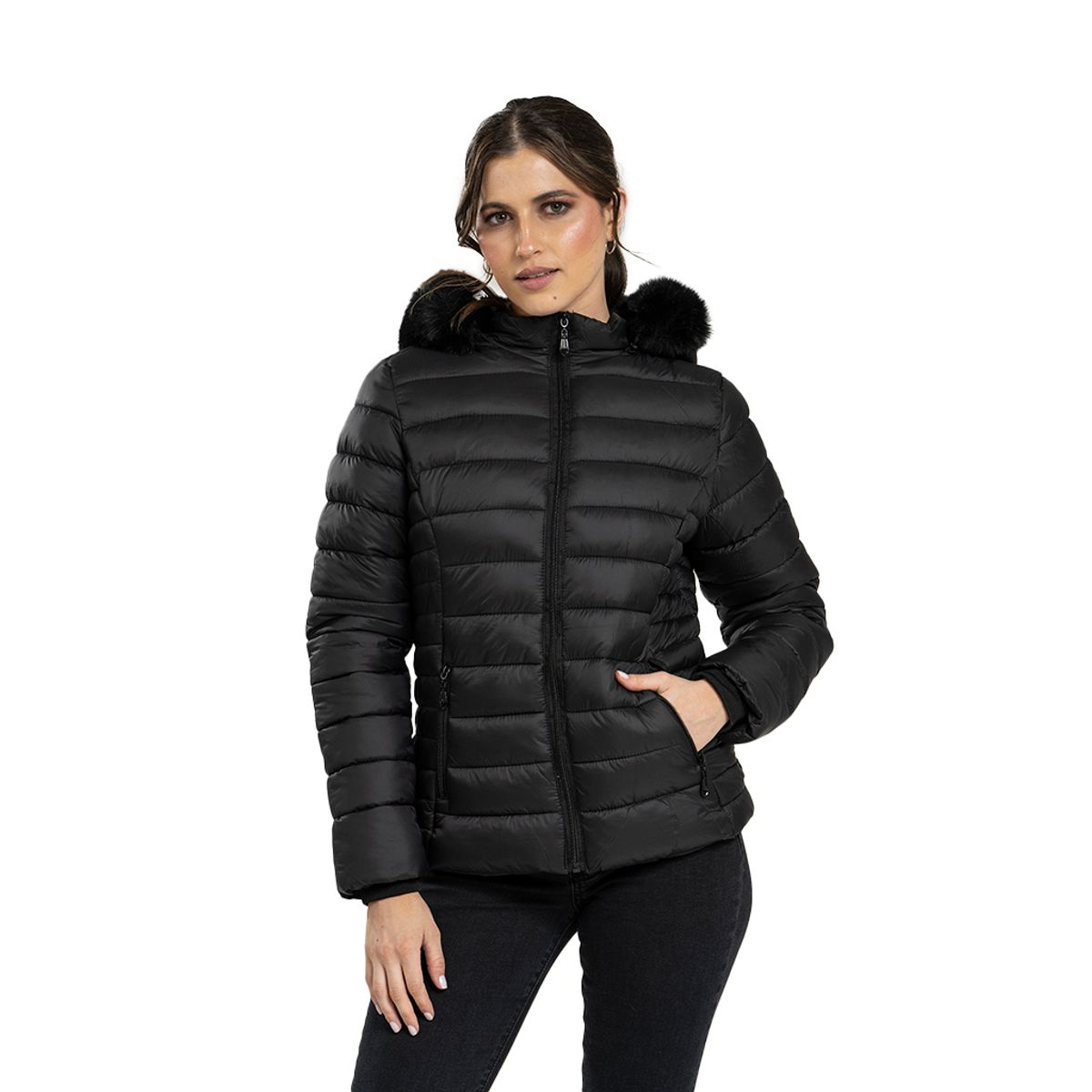 TODOPIEL - Parka Mujer Negro Todopiel