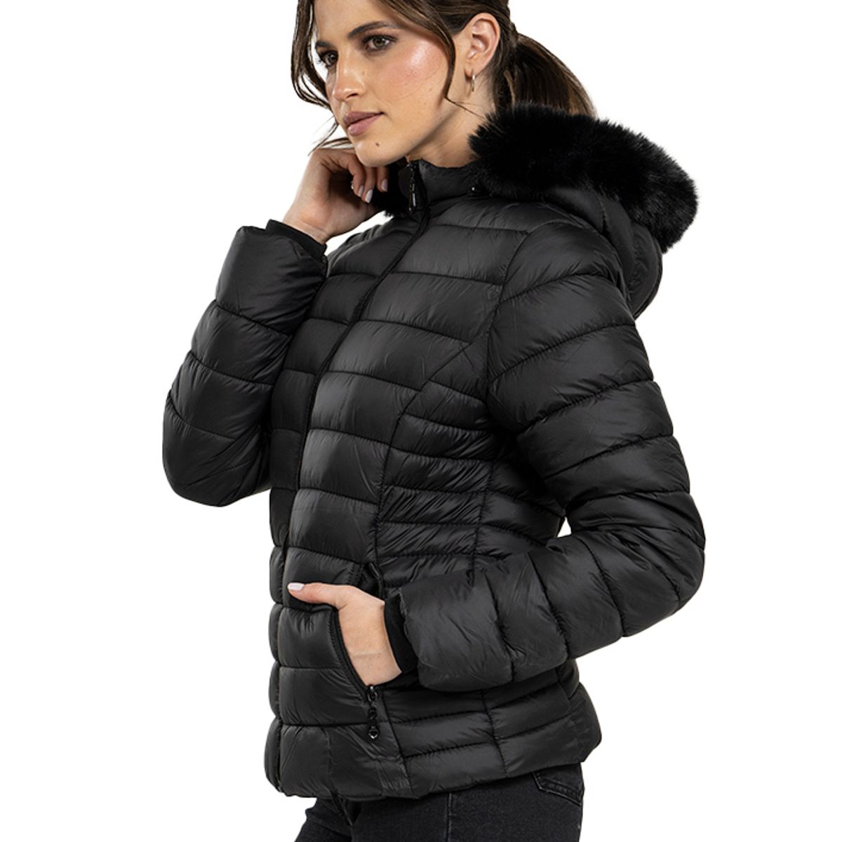 TODOPIEL - Parka Mujer Negro Todopiel