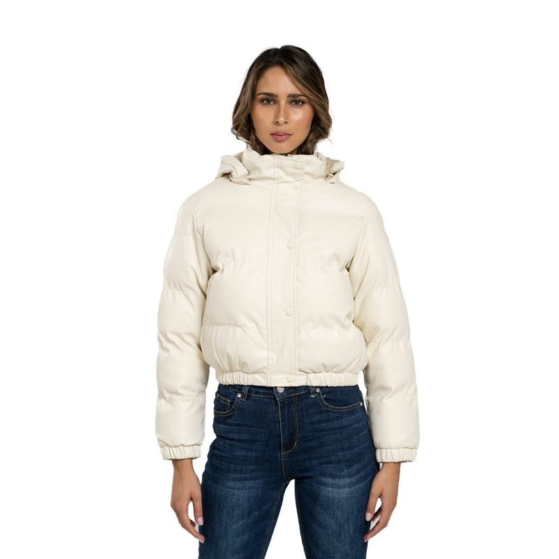 TODOPIEL - Chaqueta de Ecocuero Mujer Blanco Todopiel