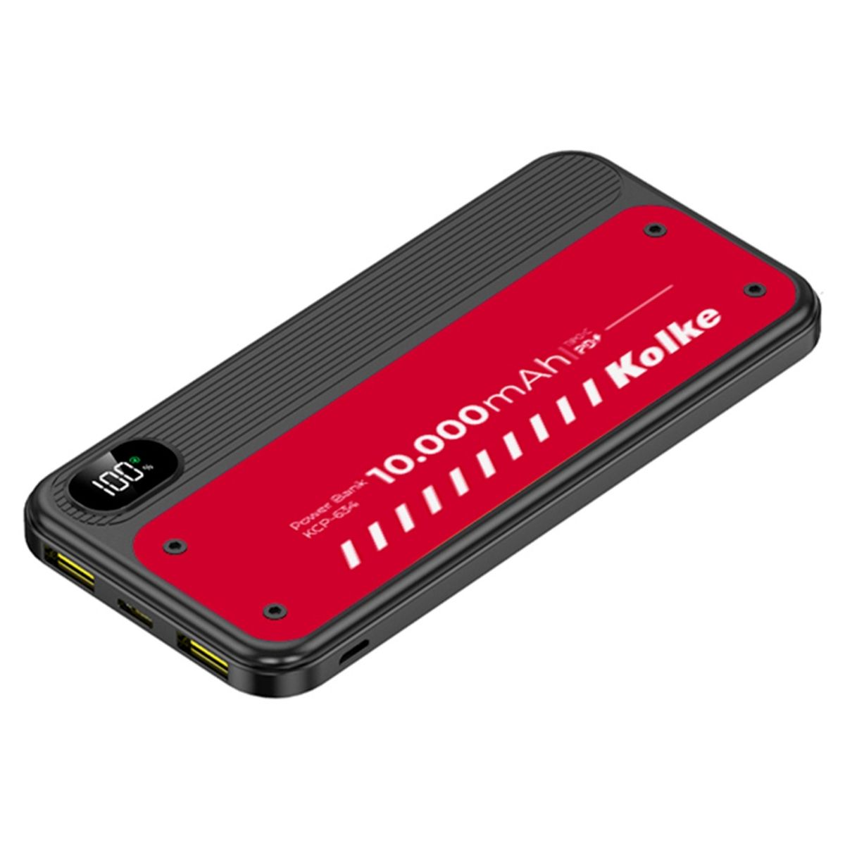 KOLKE - Batería Externa Power Bank Kolke 10000mAH Carga Rápida Negro
