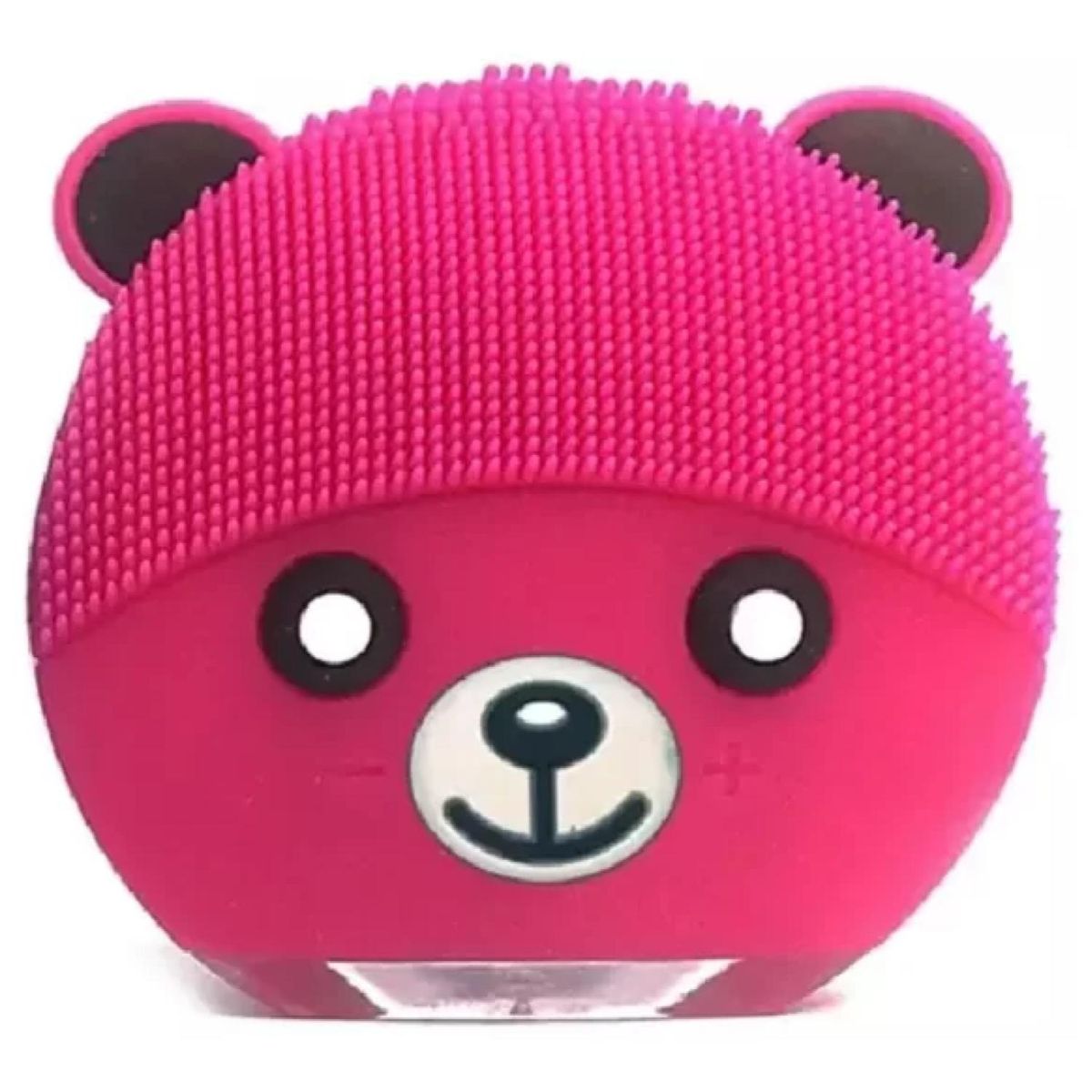 GENERICO - Cepillo Limpieza Facial Sonico De Silicona USB Osito Fucsia