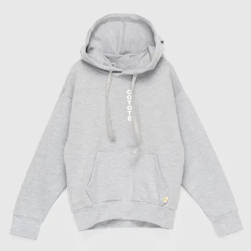 COYOTE KIDS - Polerón gris Coyote blanco adulto algodón peruano - Gris