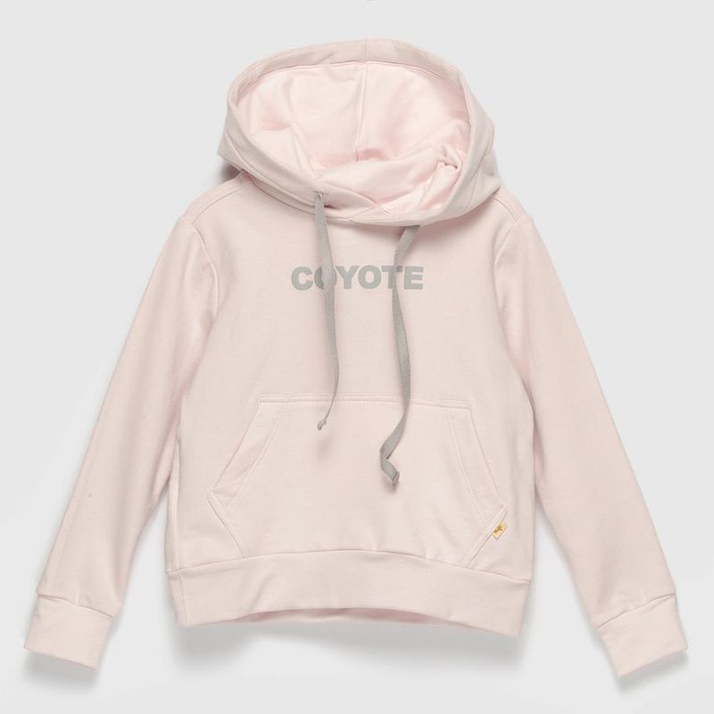 COYOTE KIDS - Polerón rosa Coyote gris adulto algodón peruano - Gris_.