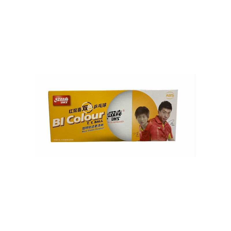 DHS - Set 10 pelotas de ping pong bicolor DHS DHS