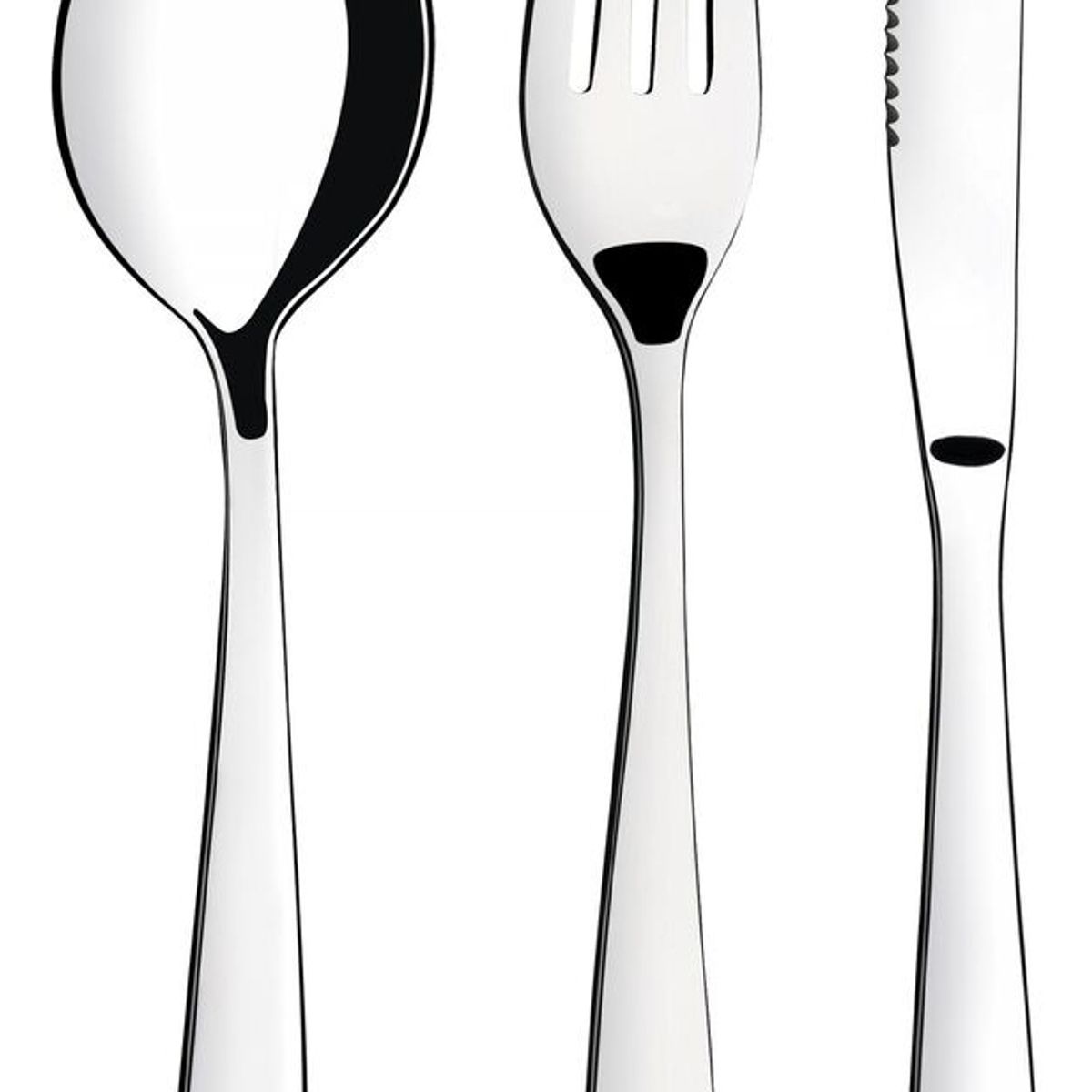 TRAMONTINA - Juego de Cubierto Tramontina 24 Piezas de Ac Inox Cuchillo para Asado