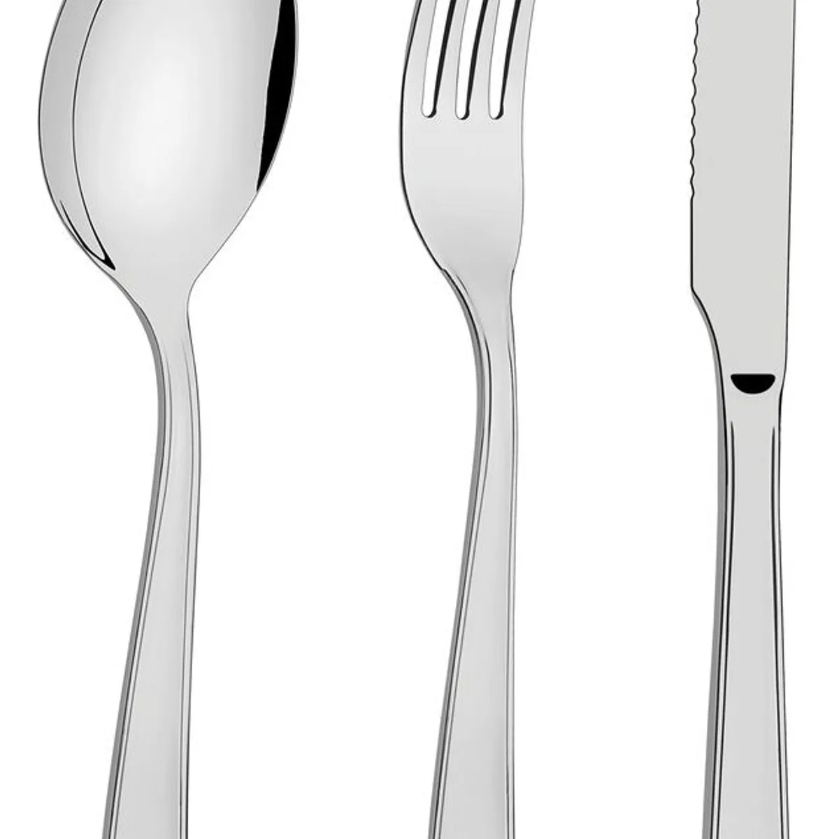 TRAMONTINA - Juego de Cubierto Tramontina 24 Piezas de Ac Inox Cuchillo para Asado