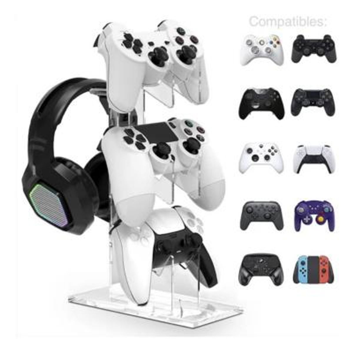 GENERICO - Soporte Escritorio Para Auricular Headset Pulse 3d & Mandos