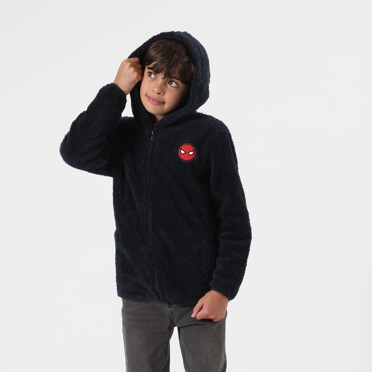 MARVEL - Polar Escolar Niño Spiderman Azul Marino Marvel