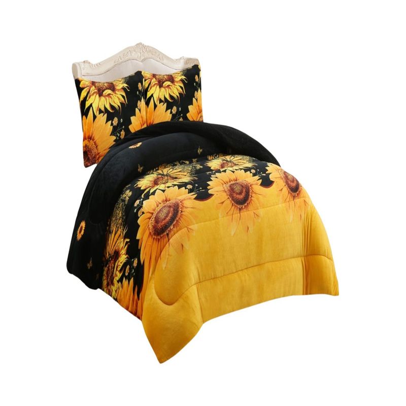 GENERICO - CUBRECAMAS PLUSH DE INVIERNO CON CHIPORRO