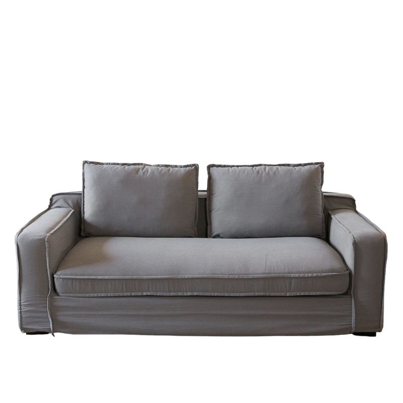 AMOBLE - Sofa Sven Gris H New 200 Amoblé