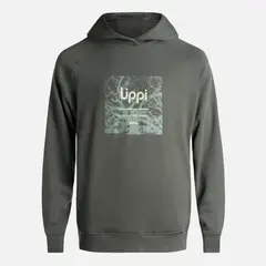LIPPI - Poleron Hombre Insigne Hoody Sweatshirt Front Print Verde Militar