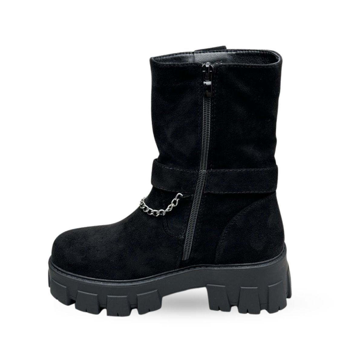 HERIEL - BOTÍN GAMUZA MUJER CORA NEGRO BELLA MODA