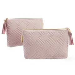 BAGSMART - Cosmetiquero Pack de 2 unidades - Rosado