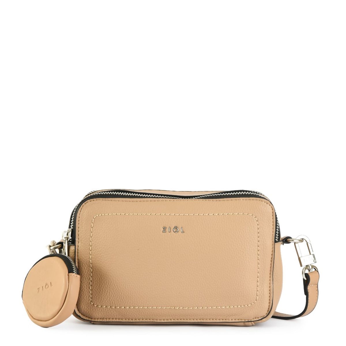 ZIOL - Cartera bandolera iskra pequeña beige