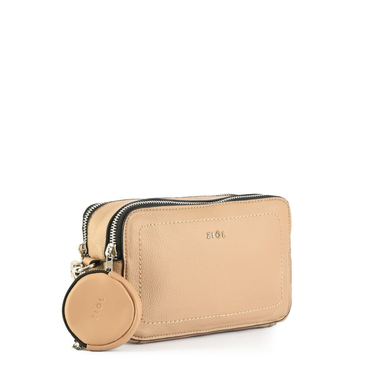 ZIOL - Cartera bandolera iskra pequeña beige