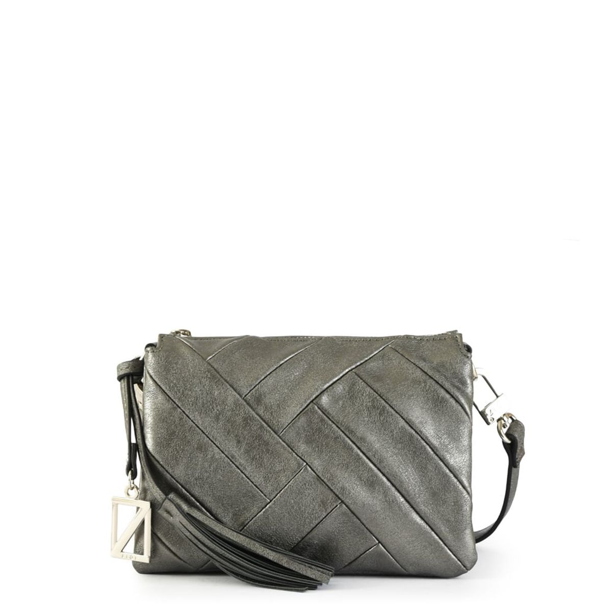 ZIOL - Cartera bandolera pequeña bora plateado oscuro