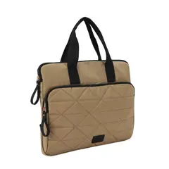 CALU - Porta Notebook Cartera Amalia Taupe