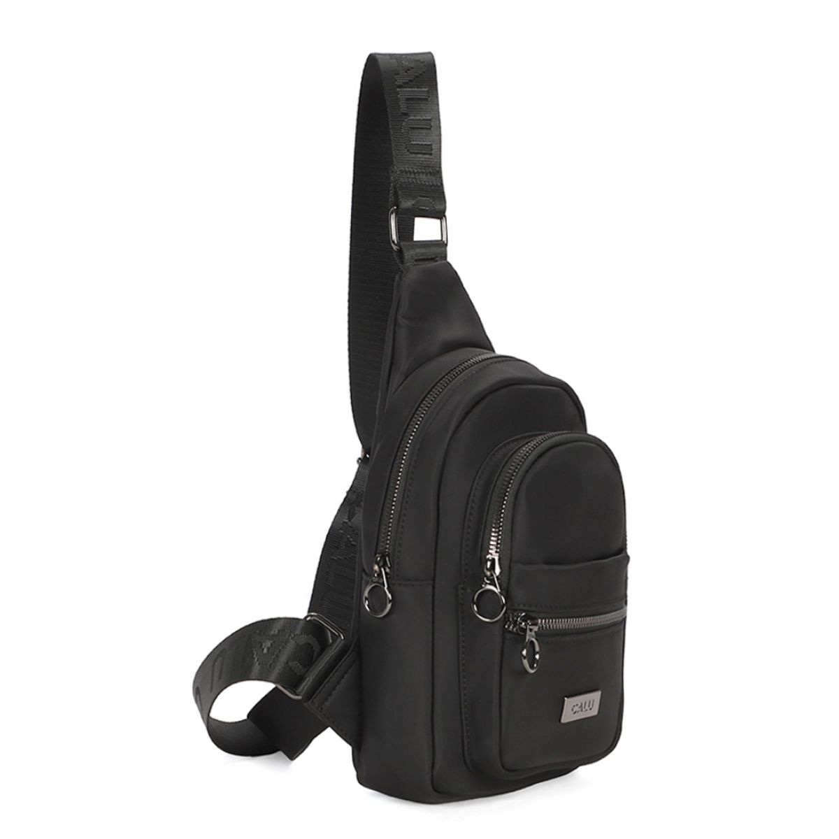 CALU - Mochila Bolso Cruzado Renata Negro Calu