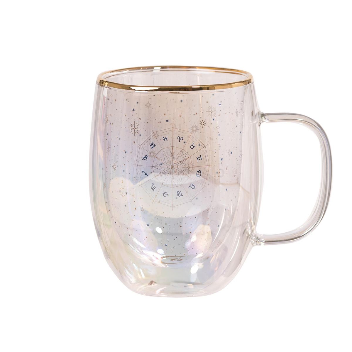 ADAGIO TEAS - Taza Doble Vidrio Zodiac Signs 300 ml