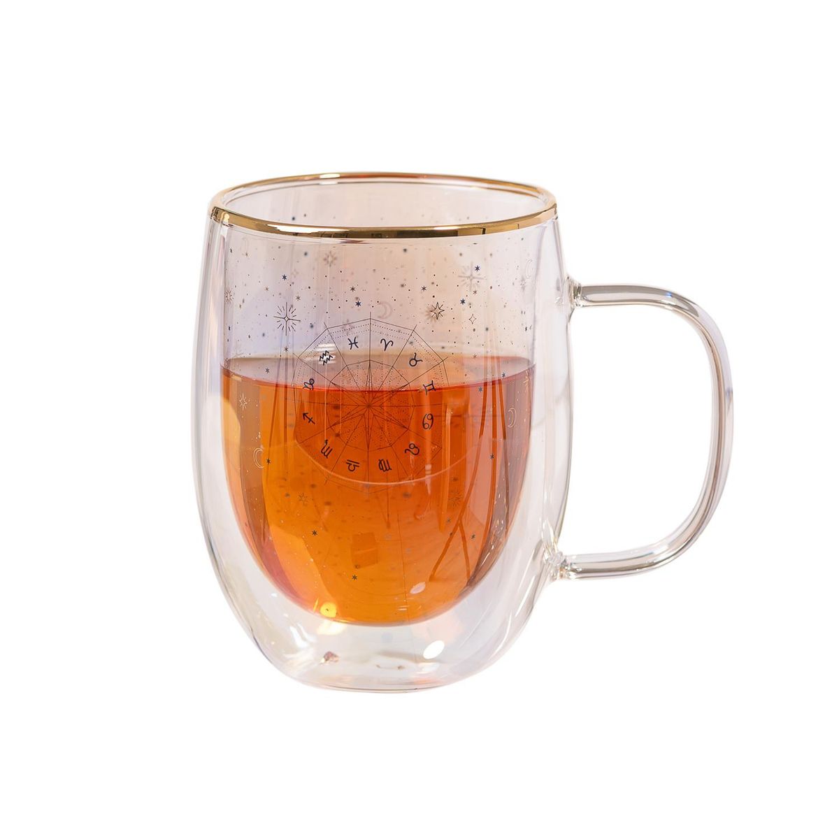 ADAGIO TEAS - Taza Doble Vidrio Zodiac Signs 300 ml