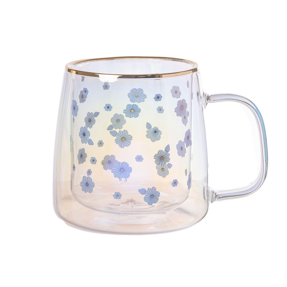 ADAGIO TEAS - Taza Doble Vidrio Flower Bloom 400 ml