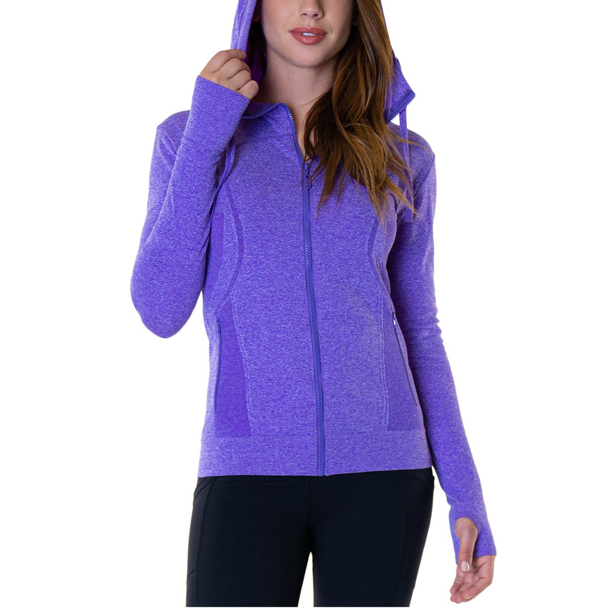 BAZIANI - Polerón Mujer Seamless Con Cierre 1189