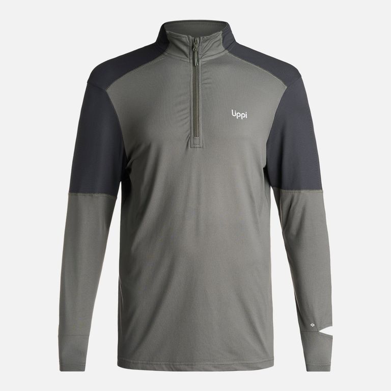 LIPPI Poleron Hombre Puerto Trucco 14 Zip Verde Militar Lippi