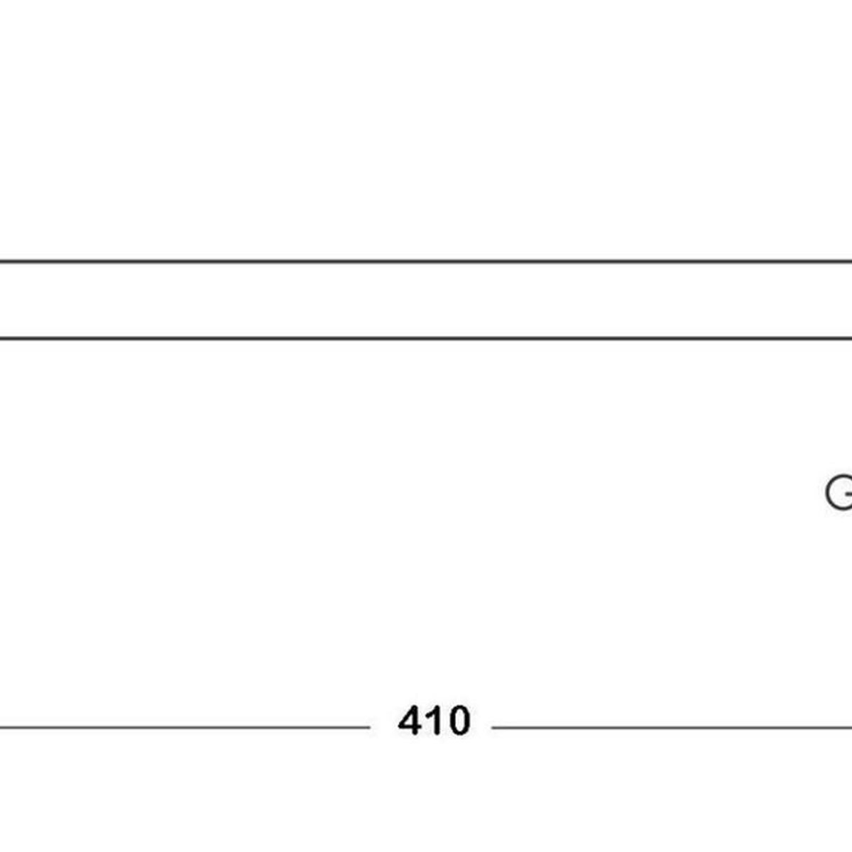 GENERICO - Brazo De Ducha A Muro Welt Black 40 Cm Negro Mate