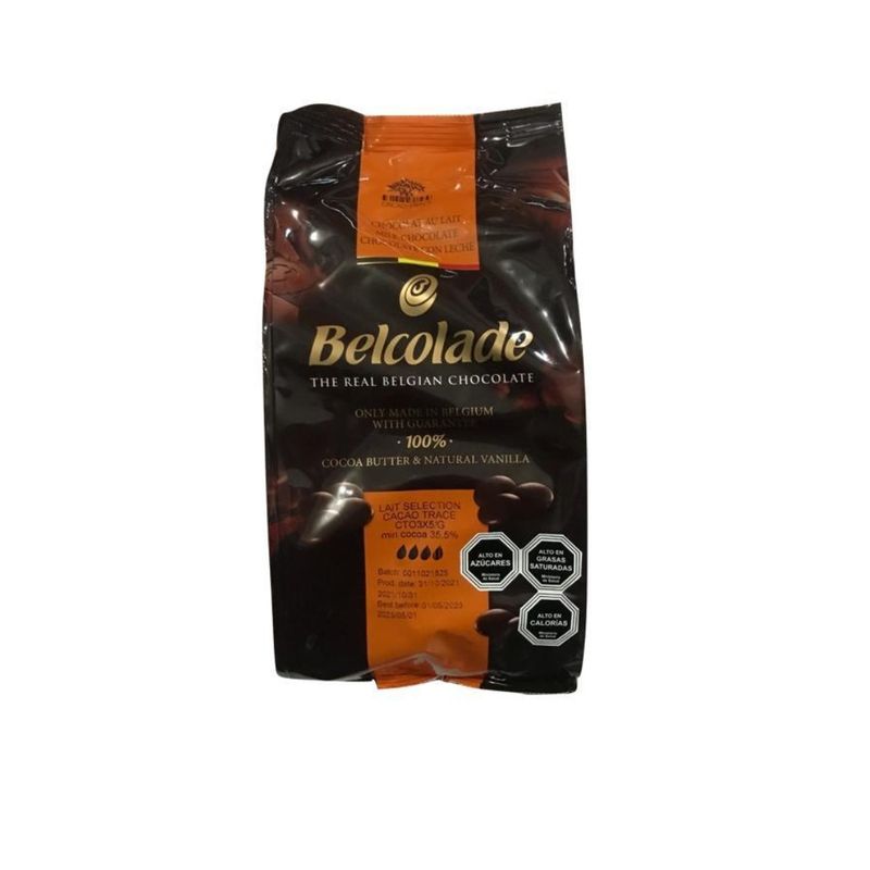 PURATOS - Cobertura Chocolate Belcolade Leche 35,5% Cacao 1 kg