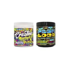 PEGA LOCO - Pack Creatina Monohidratada + Pre Entreno Loco Limon -