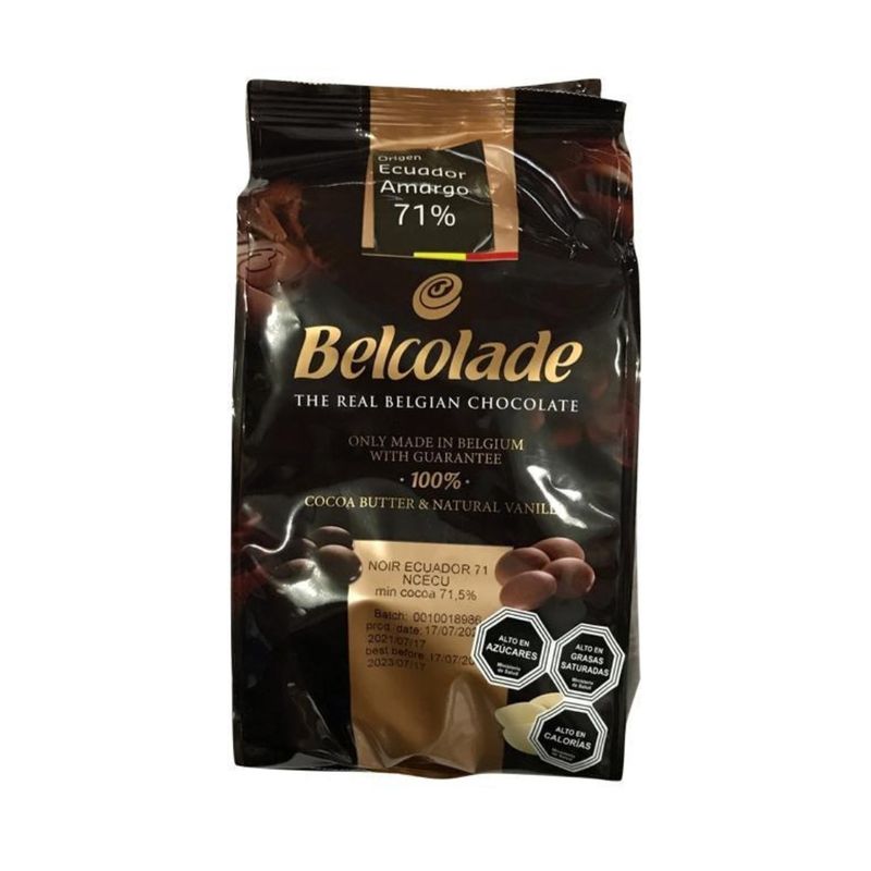 PURATOS - Cobertura Chocolate Belcolade Cacao Ecuatoriano 71% Cacao