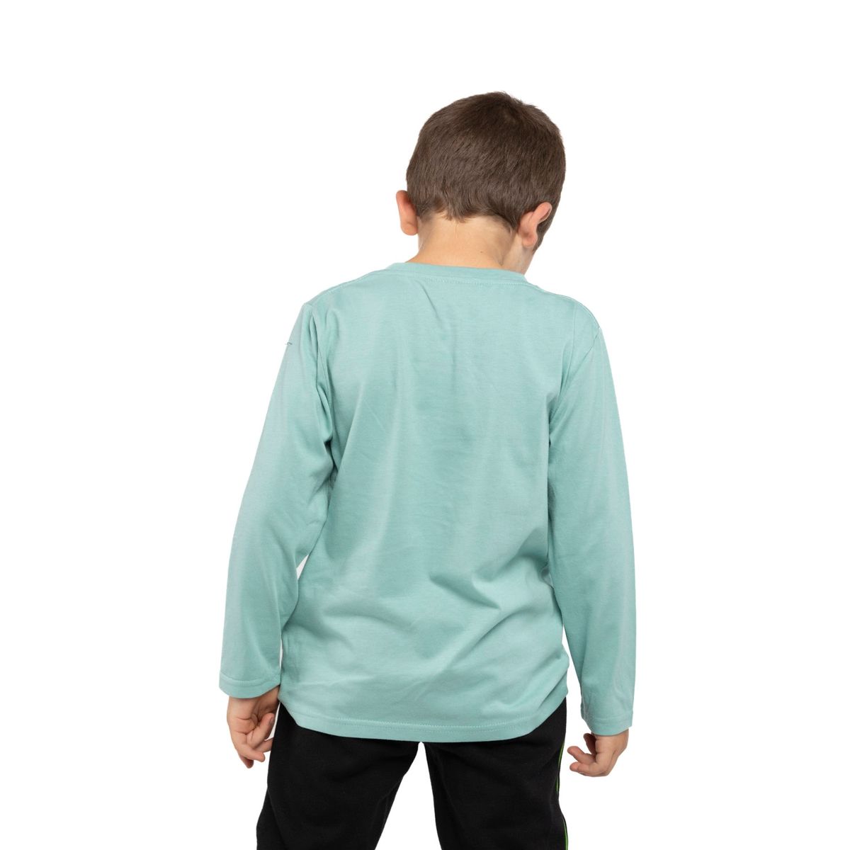 MINECRAFT - Polera Manga Larga Niño Logo Personajes Verde Minecraft