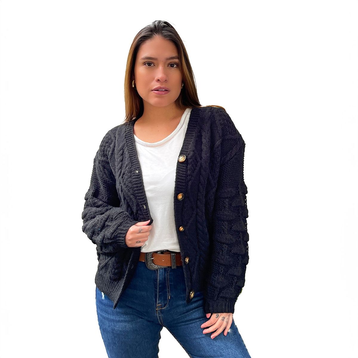 HIPSY - Cárdigan mujer colores diseño Lisboa