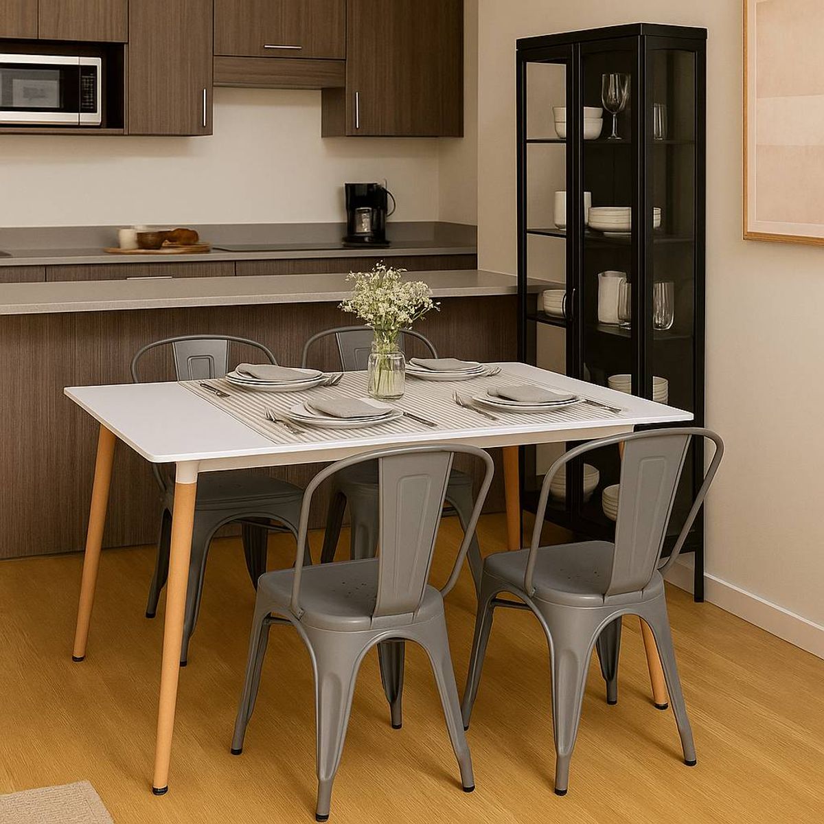 WHITE MARKET - Mesa comedor Eames rectangular