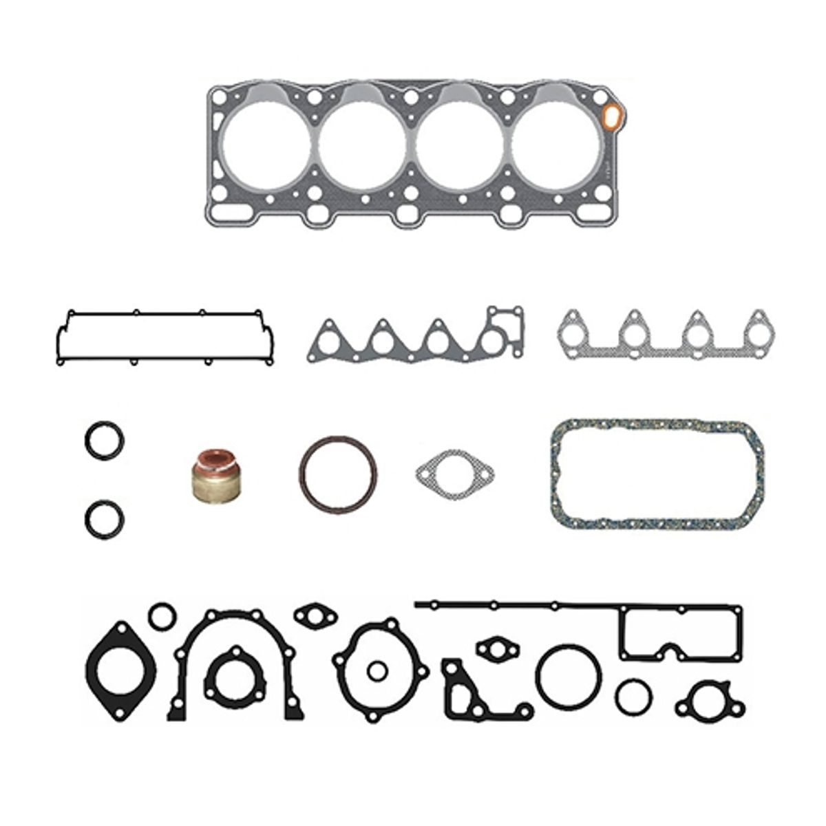 GENERICO - Juego De Empaquetaduras Para KIA Besta 2.2 90/98 R2 Diesel