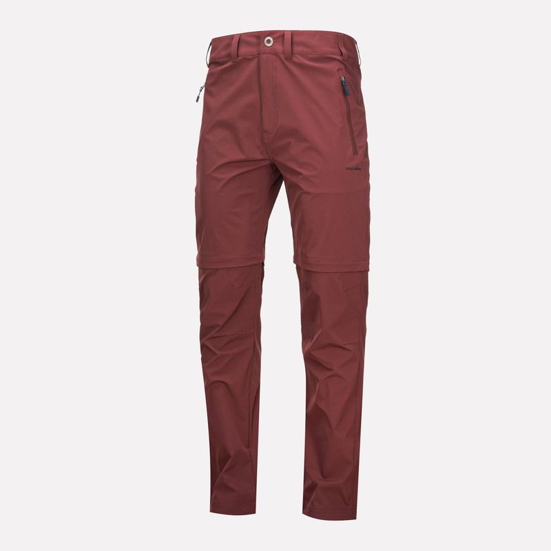 HAKA HONU - Pantalon Hombre Desmontalo Burdeo Haka Honu